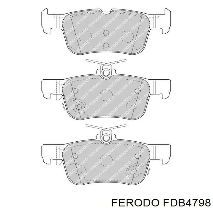 Pastillas traseras de freno Ferodo FDB4798 precio, desde 26,62 EUR