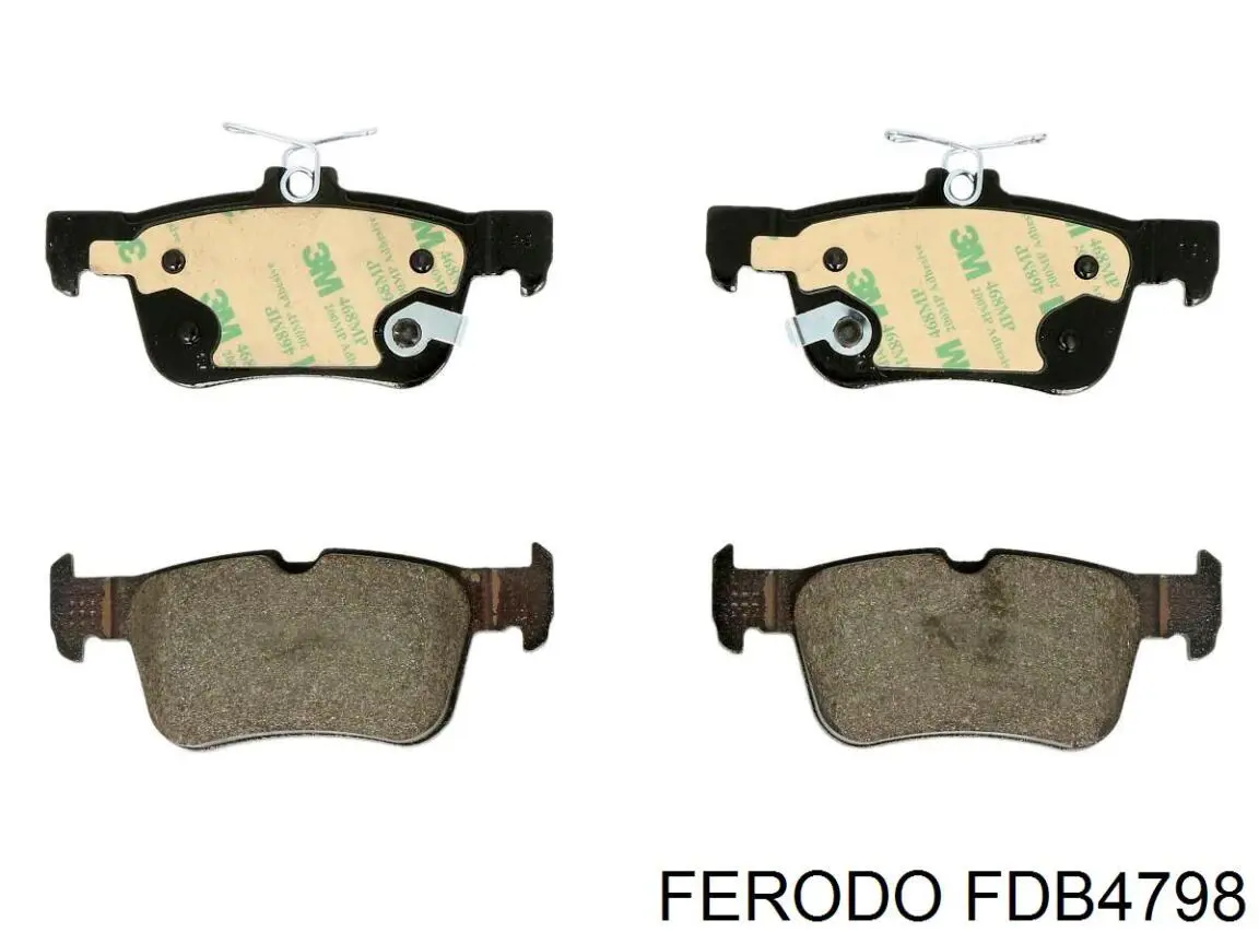 FDB4798 Ferodo pastillas de freno traseras