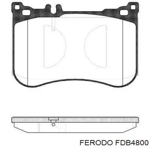 Pastillas de freno delanteras Ferodo FDB4800