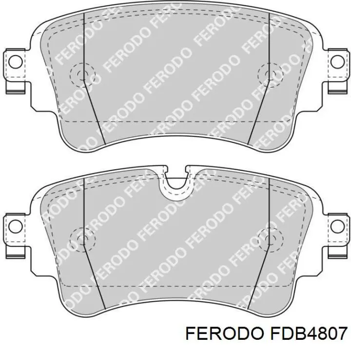 FDB4807 Ferodo pastillas de freno traseras