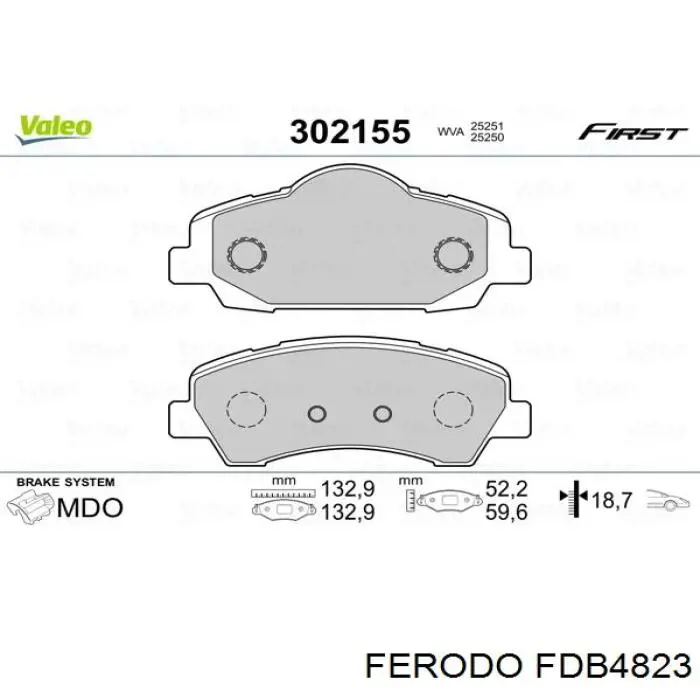 Pastillas de freno delanteras Citroen C4