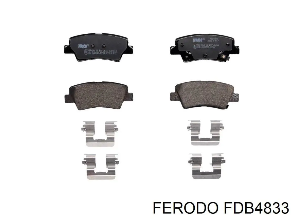 FDB4833 Ferodo pastillas de freno traseras