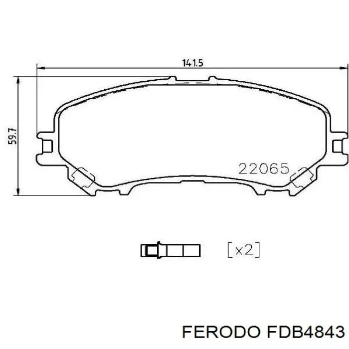 Pastillas freno delanteras Ferodo FDB4843 precio, desde 25,46 EUR