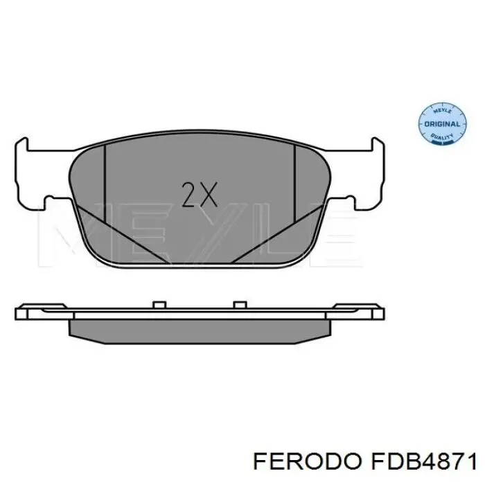 Pastillas de freno FDB4871 Ferodo
