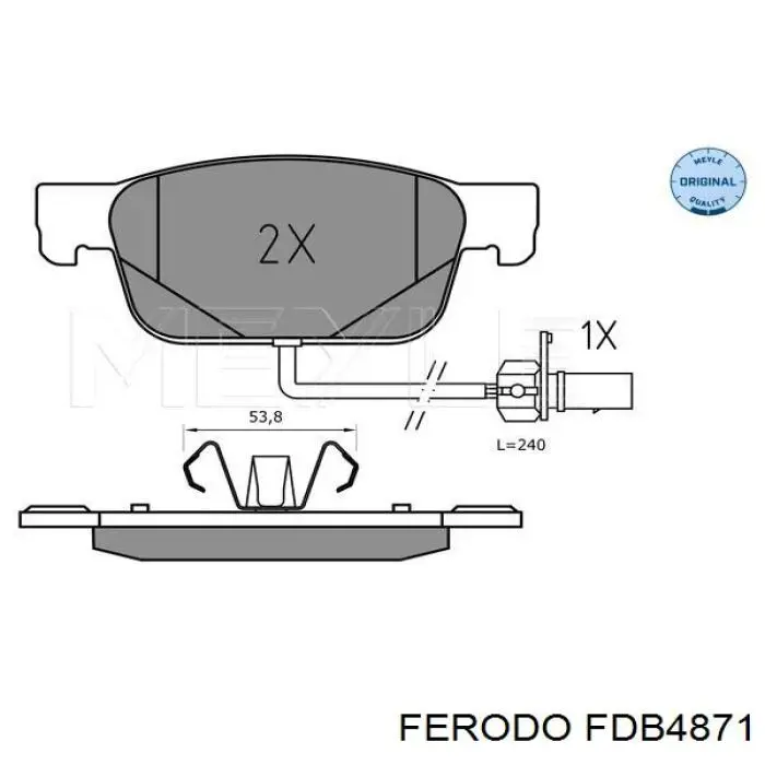 Pastillas freno delanteras Ferodo FDB4871 precio, desde 42,23 EUR