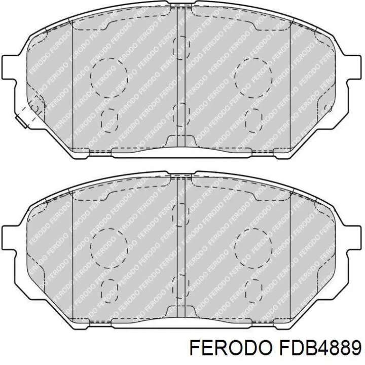 FDB4889 Ferodo pastillas de freno delanteras