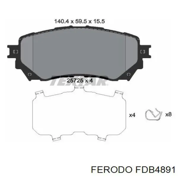 Comprar FDB4891 Ferodo Pastillas delanteras de freno