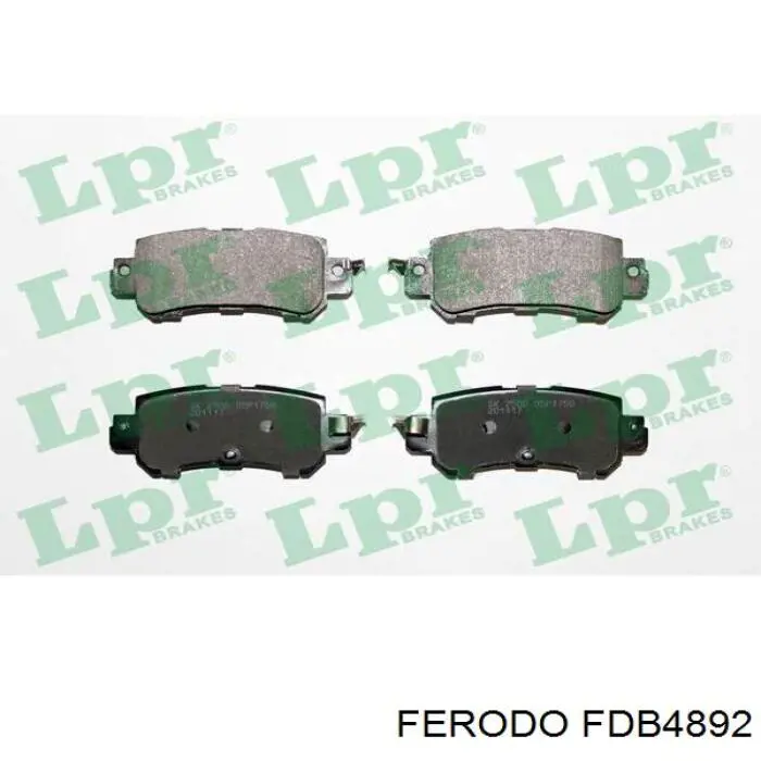 Pastillas de freno traseras FDB4892 Ferodo