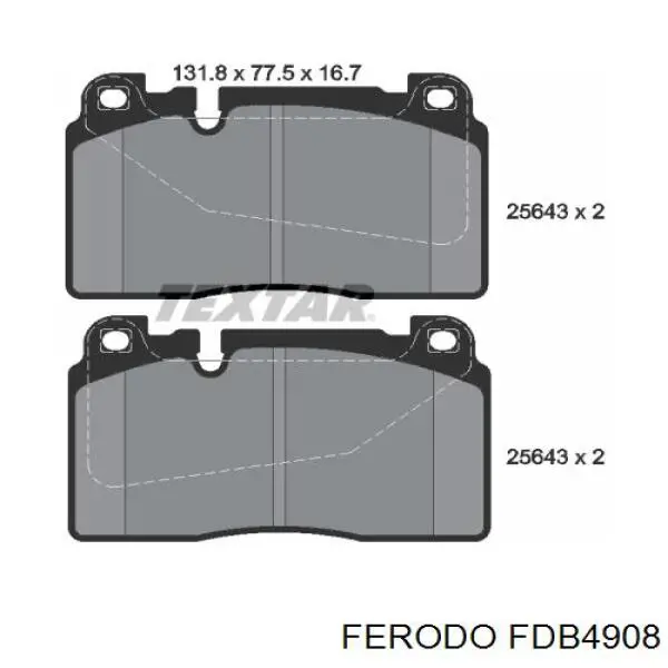 Comprar FDB4908 Ferodo Pastillas delanteras de freno