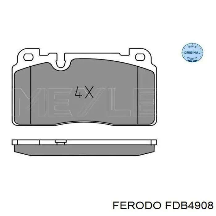 Pastillas freno delanteras Ferodo FDB4908 precio, desde 44,46 EUR