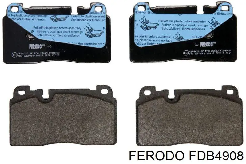 FDB4908 Ferodo pastillas de freno delanteras