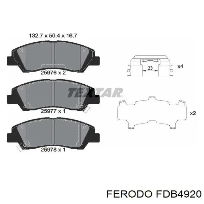 Comprar FDB4920 Ferodo Pastillas delanteras de freno