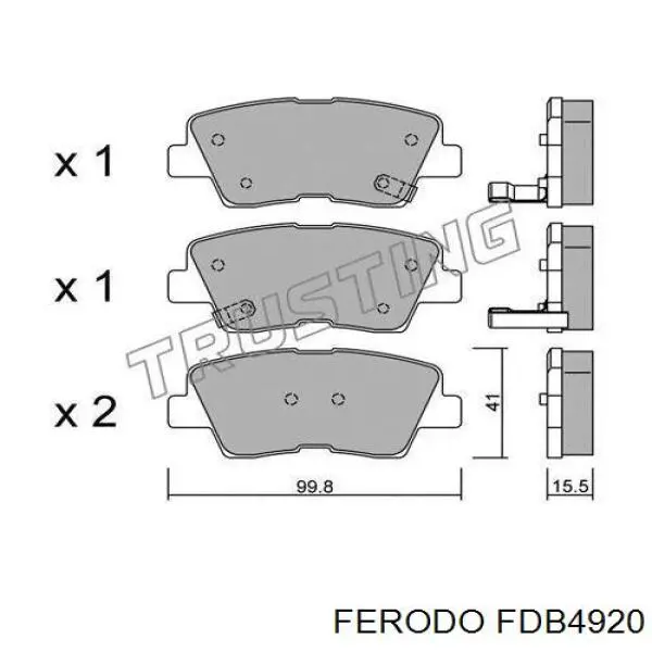 FDB4920 Ferodo pastillas de freno delanteras