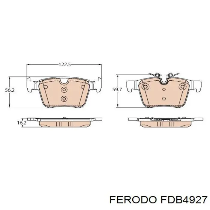 Pastillas traseras de freno Ferodo FDB4927 precio, desde 22,81 EUR