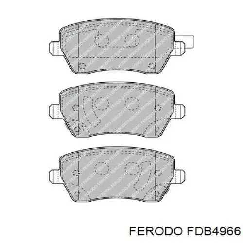 FDB4966 Ferodo pastillas de freno delanteras