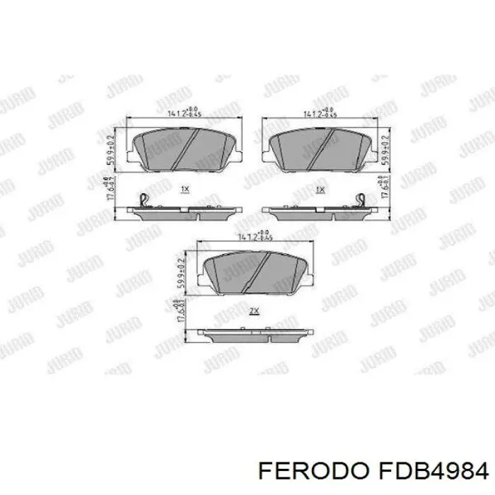 Comprar FDB4984 Ferodo Pastillas delanteras de freno