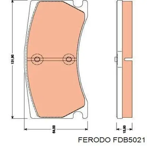 Pastillas de freno traseras 1610696480 Peugeot/Citroen