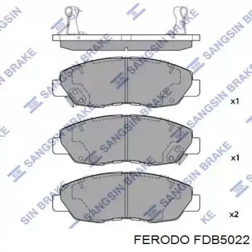 FDB5022 Ferodo pastillas de freno delanteras