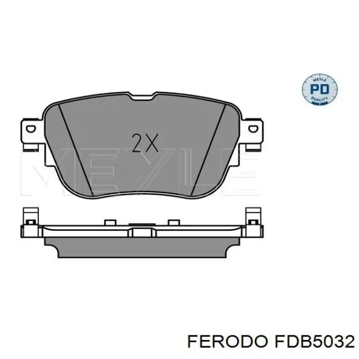 Pastillas de freno FDB5032 Ferodo