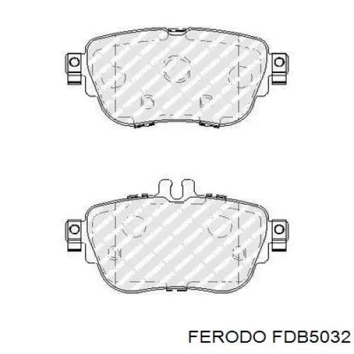 FDB5032 Ferodo Pastillas delanteras