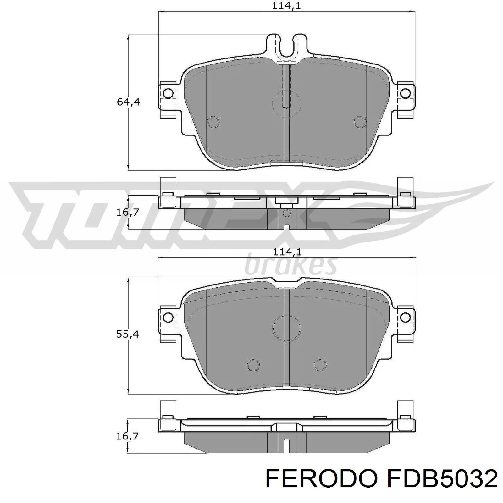 Comprar FDB5032 Ferodo Pastillas delanteras de freno
