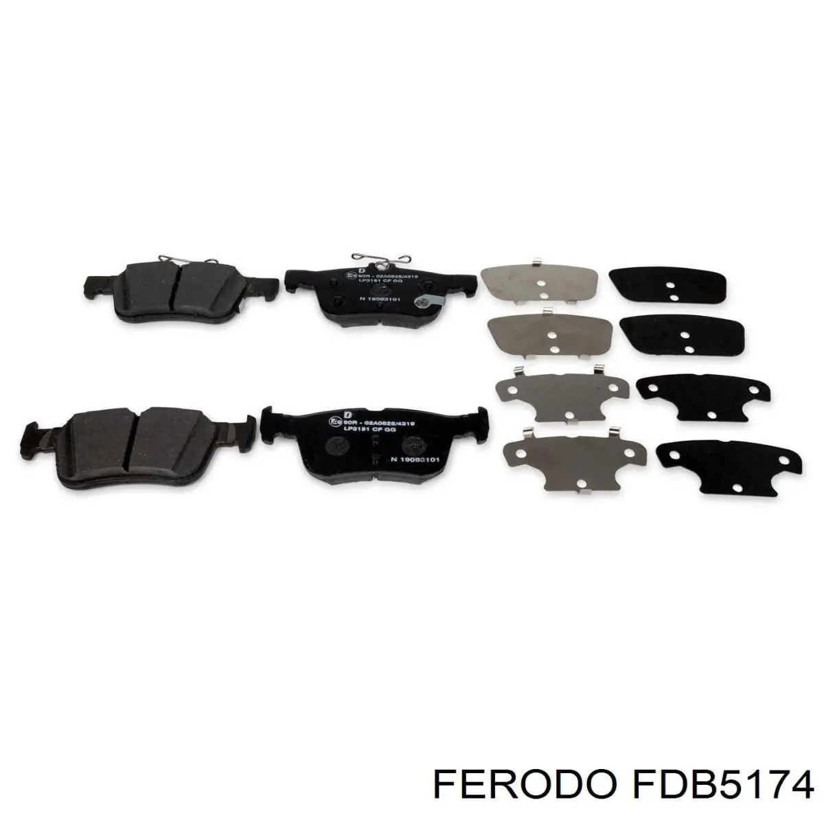 FDB5174 Ferodo Pastillas freno traseras