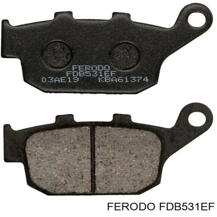 FDB531EF Ferodo pastillas de freno traseras