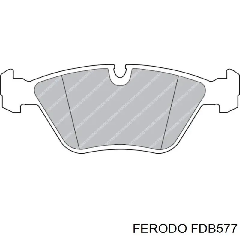 FDB577 Ferodo pastillas de freno delanteras