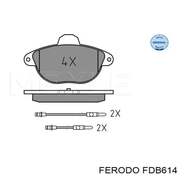 FDB614 Ferodo pastillas de freno delanteras