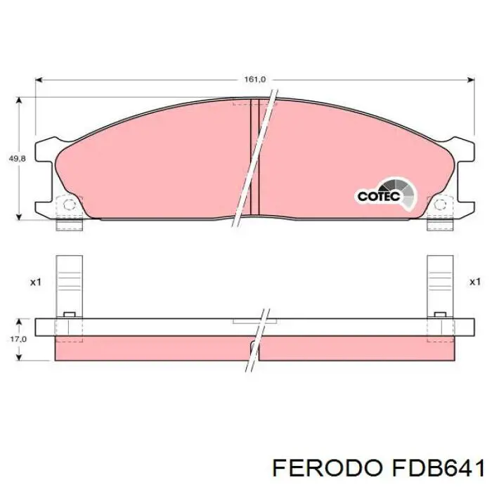 Pastillas de freno delanteras Nissan Terrano 1 WD21
