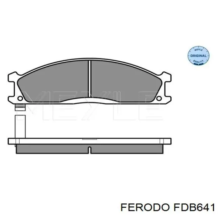  FDB641 Ferodo pastillas de freno delanteras