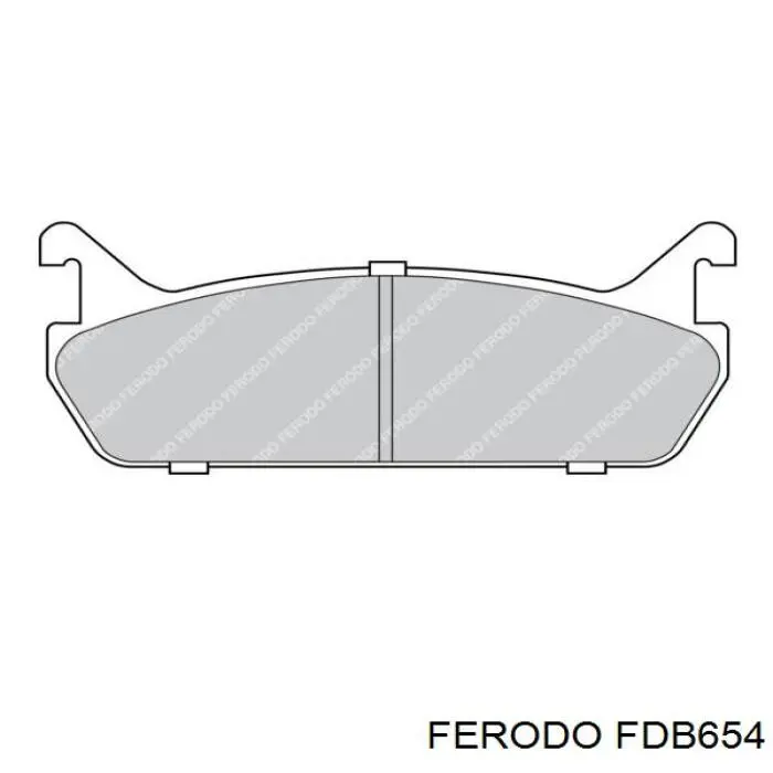 FDB654 Ferodo pastillas de freno traseras