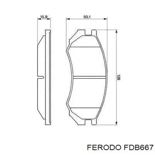 Comprar FDB667 Ferodo Pastillas delanteras de freno