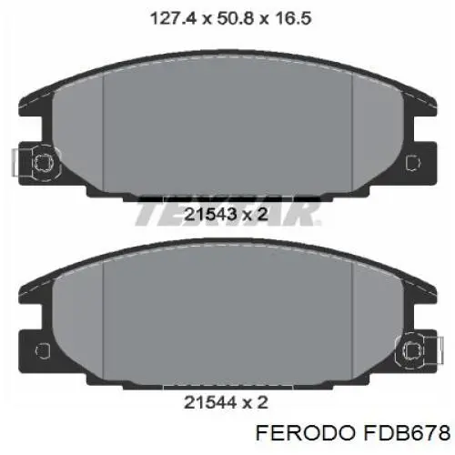 FDB678 Ferodo pastillas de freno delanteras