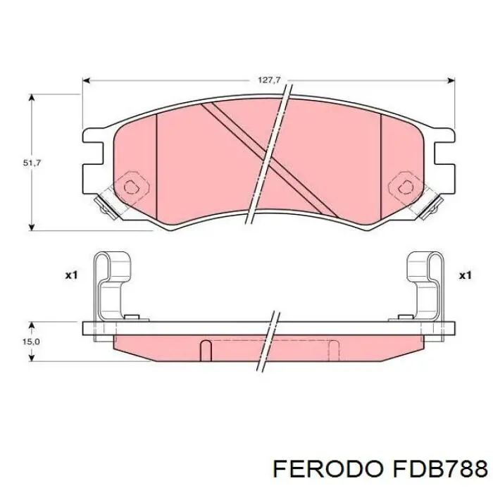 Comprar 4106054C87 Nissan/Infiniti Pastillas delanteras de freno