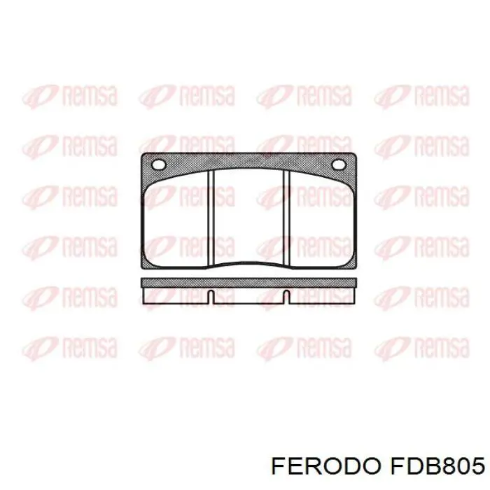 FDB805 Ferodo pastillas de freno delanteras