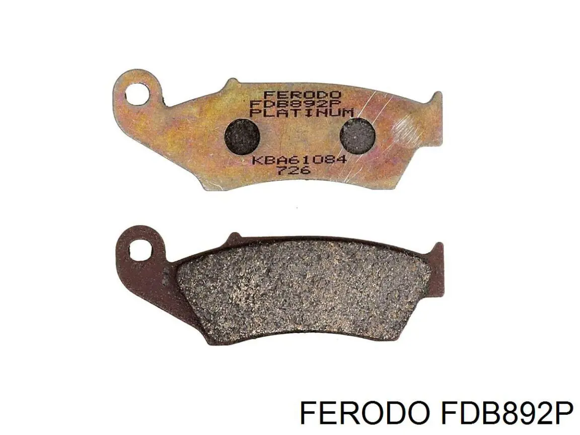 FDB892P Ferodo pastillas de freno delanteras