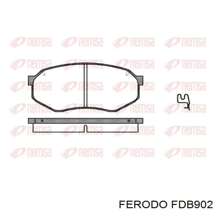 fdb902 Ferodo pastillas de freno delanteras