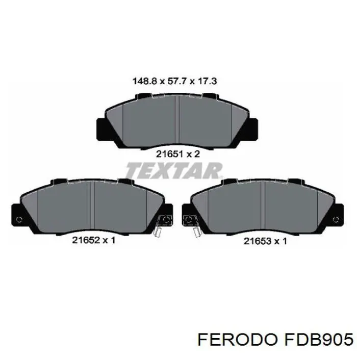 Comprar FDB905 Ferodo Pastillas delanteras de freno