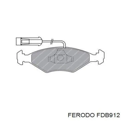 FDB912 Ferodo pastillas de freno delanteras