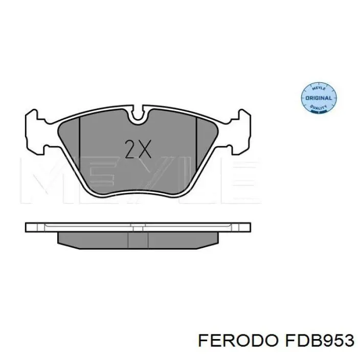 Pastillas de freno FDB953 Ferodo