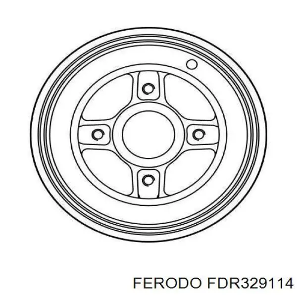 FDR329114 Ferodo freno de tambor trasero