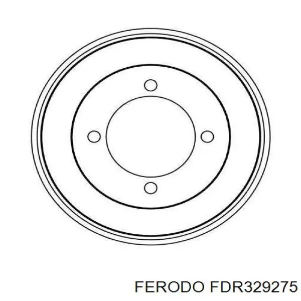 Freno de tambor trasero FERODO FDR329275