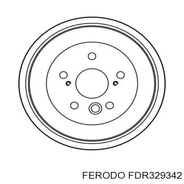 Freno de tambor trasero FERODO FDR329342