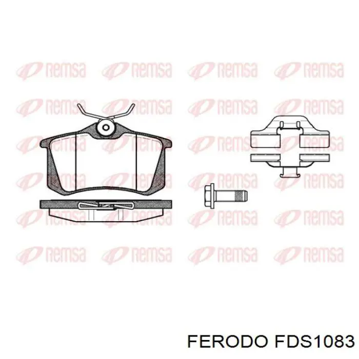 FDS1083 Ferodo pastillas de freno traseras