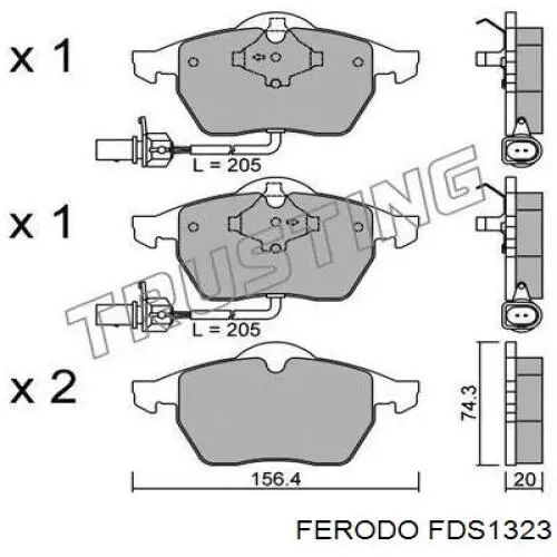 Pastillas de freno delanteras Audi A6 4F2