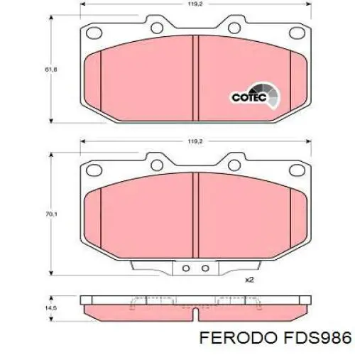 Pastillas freno delanteras Ferodo FDS986 precio, desde 38,57 EUR