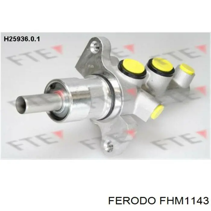 FERODO Cilindro Maestro Freno FHM1018 In Ghisa – Compatibile Con FIAT 850 E 238, Diametro 19,1 Mm, Ricambio Originale