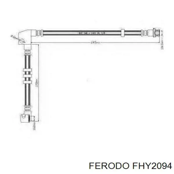Manguera de freno delantera izquierda Nissan/Infiniti 4621150J60 precio, desde 28,33 EUR