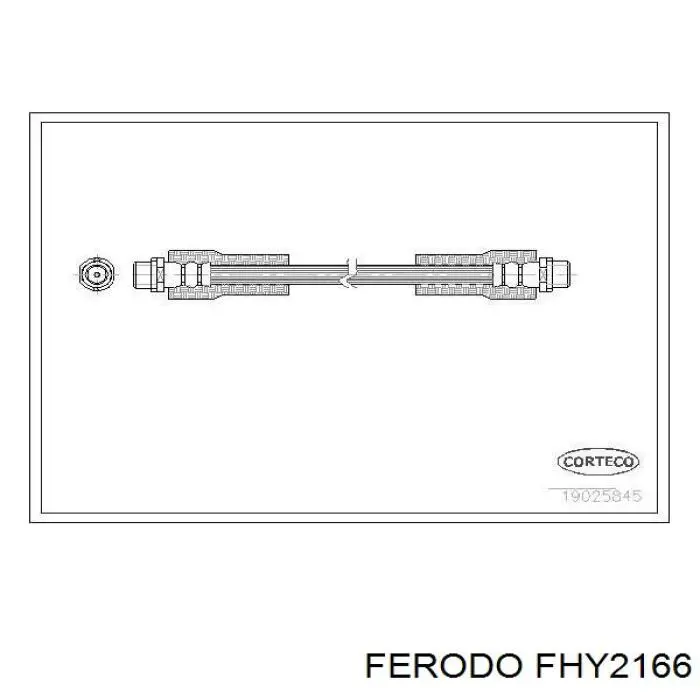 FHY2166 Ferodo latiguillo de freno delantero